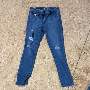 Signature by Levi Strauss Women's Distressed Blue Skinny Jeans